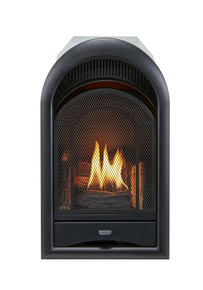 Procom Ventless Fireplace Insert Thermostat Control Arched Door 10 000 BTU