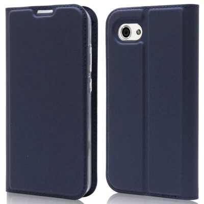 For Sharp AQUOS R Compact SHV41 Leather Flip Wallet Phone Case Protector Cover - Image 1 of 4