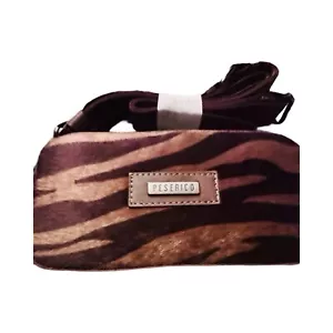 Authentic Peserico Animal Print Crossbody Bag - Zebra Pattern, Pony Hair NWT - Picture 1 of 4