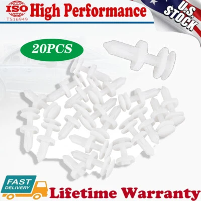 Juego de 20 clips de retención de 14,2/13/6,5 mm panel de moldura de puerta empuje para camioneta GM Chevy Foto 1 de 4