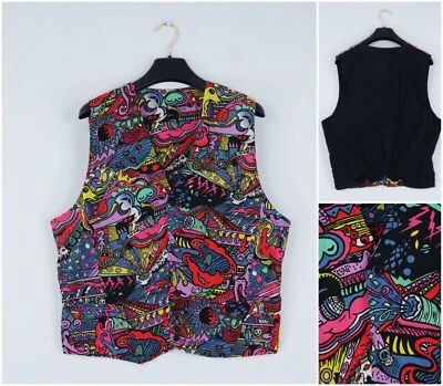 Chaleco de vestir informal formal abstracto vintage talla grande EE. UU. 42 para hombre Foto 1 de 4