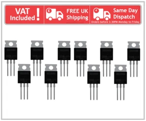 10 Stück IRLZ44N Logic Level TO-220 Power MOSFET N-Kanal 47A 55V für Schalter - Bild 1 von 7