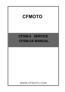 Manual de servicio CFMoto CF500-5 CF500-5A | CD O USB enviado por correo - Imagen 1 de 9