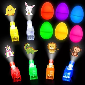 24Pcs Prefilled Easter Eggs with Egg Fillers Finger Lights, Easter Basket Stuffe - Picture 1 of 12