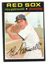1971 Topps #340 Rico Petrocelli - Boston Red Sox, Excellent Condition