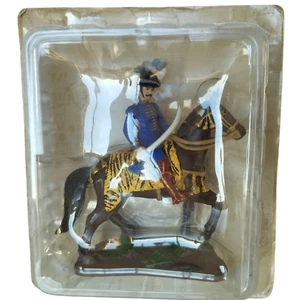 Cavalier Hussard Empire Napoleon Armée Rouge Figurine Résine Statue Soldat BD TV - Picture 1 of 24