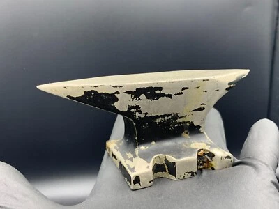 Antique Miniature Cast Iron Double Horned Anvil Jewellers Watchmakers Workbench - Image 1 of 4