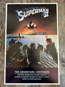 1980 Superman II 23x35 Poster MP46 Thought Factory ROLLED - Picture 1 of 5