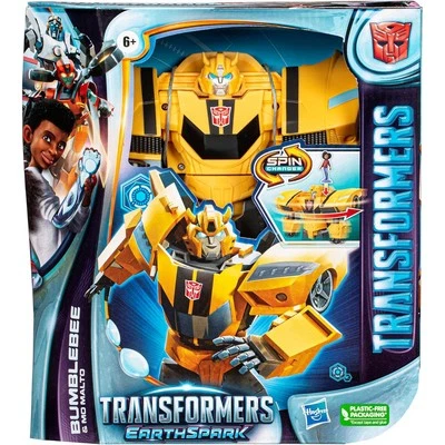 Transformers Toys EarthSpark Spin Changer Bumblebee Foto 1 de 4