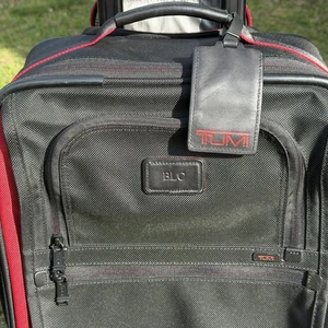 TUMI Alpha 22902DL9 22β Black Red Carry-On LIMITED EDITION Travel Luggage πΊπΈ - Picture 1 of 23