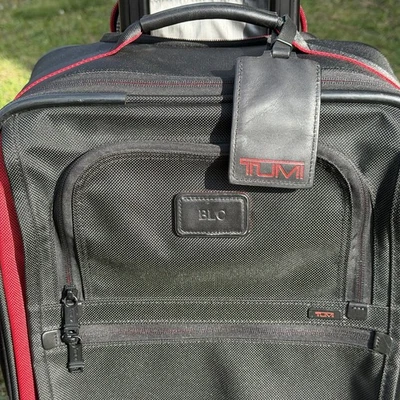 TUMI Alpha 22902DL9 22” Black Red Carry-On LIMITED EDITION Travel Luggage 🇺🇸 - Image 1 of 4