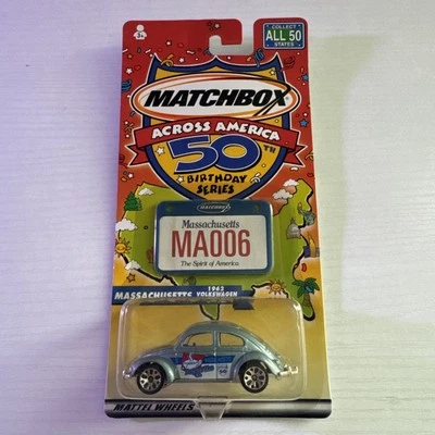 Matchbox Across America 50th Birthday Series Mass 1962 Volkswagen Beetle - Image 1 of 4