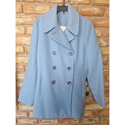 Chaqueta de invierno para mujer Calvin Klein talla 10 azul claro chaquetón de doble botonadura Foto 1 de 4