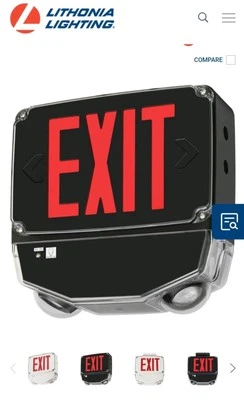 Lithonia Lighting WLTC  Exit Combo Indura® WLTC B1 R CW M4 - Image 1 of 4
