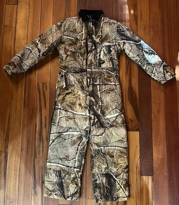Walls Coveralls Jumpsuit Youth 12R Kids Quilted Lined Camo Hunting Outdoors USA - Image 1 of 4