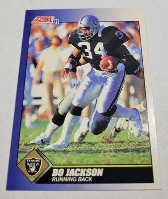 1991 Bo Jackson Card #100 Score Los Angeles Raiders NFL Football Hobby NM - Image 1 of 4
