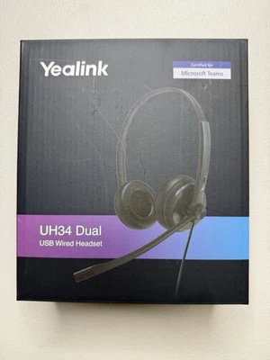 Yealink UH34 Dual Teams USB Headset with Micr & Noise Cancelling - Image 1 of 4