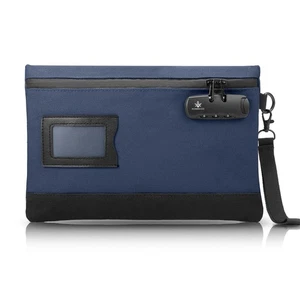 Bolsa de Dinero con Cerradura, 11.8 x 7.9 Pulgadas Durable Lona Bolsa de Dinero Bolsa de Banco para... - Imagen 1 de 7