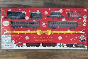Lionel 37 Piece Holiday Train PRR Pennsylvania Railroad 712099 Battery Operated - Picture 1 of 14