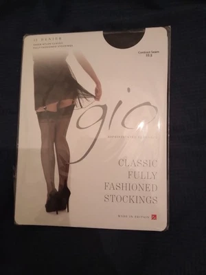 1 par de medias cosidas gio totalmente a la moda grandes 100 % nylon  Foto 1 de 4