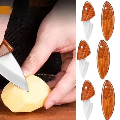 Mini navaja de bolsillo 6 piezas, navaja de bolsillo de supervivencia definitiva para hombres para acampar Foto 1 de 4