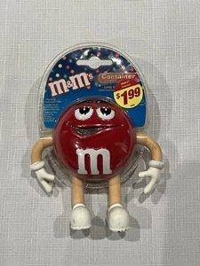 Rote M&M's Kunststoff Figur Süßigkeiten 5" Behälter 2002 NEU in Verpackung - Bild 1 von 4
