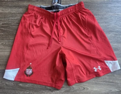 Under Armour Diablos Rojos Toluca 2010 Training Futbol Soccer Shorts Mens Medium - Image 1 of 4