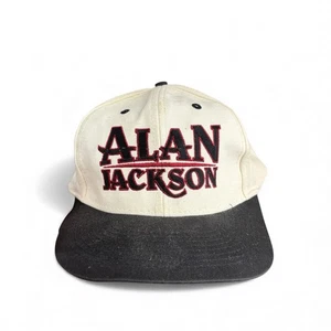 Vintage 90s Alan Jackson Hat Snapback Tour Concert Cap Country Music - Bild 1 von 6