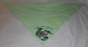 Fazzoletto da collo vintage ONTEORA RESERVATION Boy Scout Camp terra nel cielo BSA verde - Foto 1 di 2