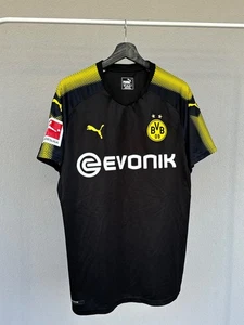 PUMA BORUSSIA DORTMUND AWAY SHIRT 2017-18 NURI SAHIN #8 SIZE L - Picture 1 of 9