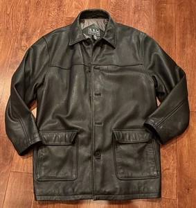 Vintage RBM Outdoor Collection Large Herren Thermo Ledermantel  - Bild 1 von 5