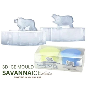 Savanna Lion and Hippo Shape Silicone Ice Mold (Set of 2) - Picture 1 of 6