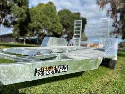 Plant Trailer 11.5x6 4.5 Tonne galvanised Mini Excavator/ Bobcat Trailer - image 1 of 4