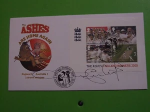 BUCKINGHAM FDC 2005 CRICKET ENGLAND ASHES WINNERS SIGNED FREDDIE FLINTOFF - Picture 1 of 2