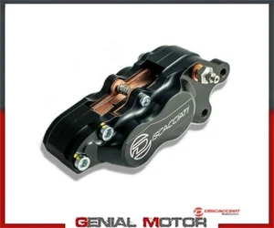 Etrier Axial 4 Pistons DISCACCIATI avec Plaquettes Espacement 40 mm Droite NOIR - Imagen 1 de 2