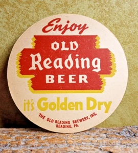 Old Reading Beer Coaster ... vintage 50's - 60's ... Reading Pa. - Picture 1 of 3