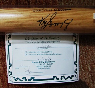 Ken Griffey Jr., Autographed Bat, Louisville Slugger, Seattle Mariners, COA - Image 1 of 2
