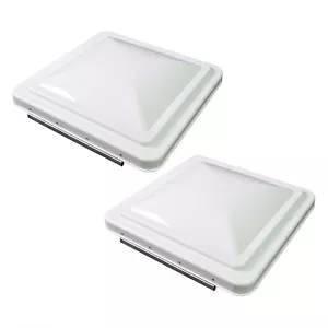 2 Pack White 14" x 14" Replacement Roof Vent Cover Camper RV Trailer Ventline - Bild 1 von 9