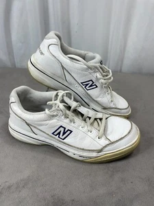 New Balance WCT300 Athletic Shoes Womens Size 8 White Leather Round Toe Lace Up - Picture 1 of 14