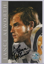 LANCE ALWORTH  1998 Hall of Fame Platinum Signature Series Autograph 1641/2500