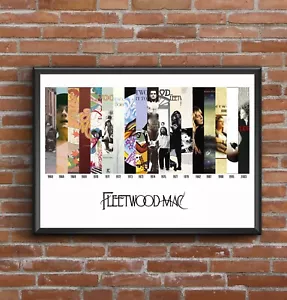 Fleetwood Mac - Discografia - Stampa artistica multi album - Regalo festa del papà - Foto 1 di 12