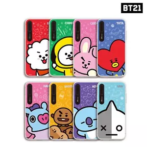 BTS BT21 Official Goods Hi Graphic Light UP Case for iPhone + Track# - Picture 1 of 6