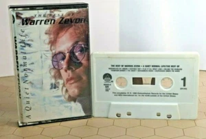 Warren Zevon - A Quiet Normal Life / The Best of (Asylum 1986) Cassette Tape - Imagen 1 de 6
