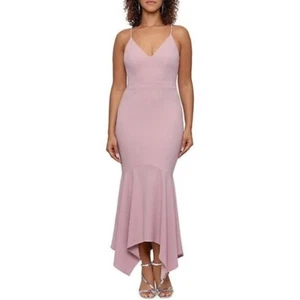 NWT XSCAPE Flounce Scuba Crepe Midi Dress Size 12 - Picture 1 of 9
