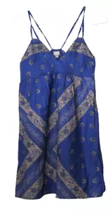 CONVERSE NECKHOLDER KLEID Damen Gr. S mittelblau grau Bandana Print Neu mit Etikett Baumwolle - Bild 1 von 5