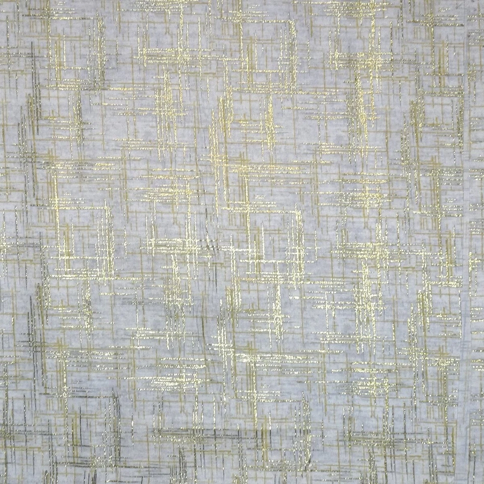 Blender Fabric - Gold Metallic Hashmark Texture - Fabric Palette YARD - Image 1 of 1