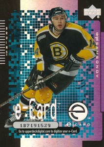 2000-01 Upper Deck E-CARDS #1 SERGEI SAMSONOV - Boston Bruins .