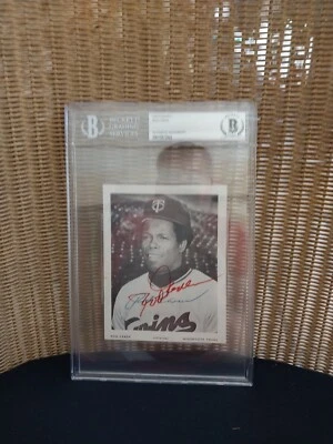 Rod Carew BAS Beckett Autograph Hand Signed Photo 4 x5 inches Certified HOF - Image 1 of 4