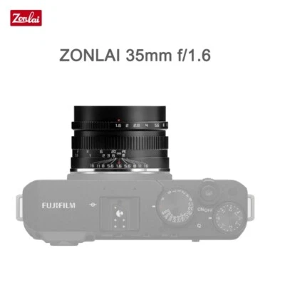 ZONLAI 35mm F1.6 Manual focus Large Aperture Lens for Canon Sony Fujifilm M4/3  - Image 1 of 4
