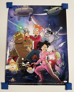 John DiMaggio Signed 18x24 Futurama Bender Autograph Exclusive Poster JSA COA - Picture 1 of 7